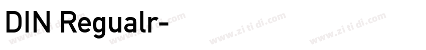 DIN Regualr字体转换